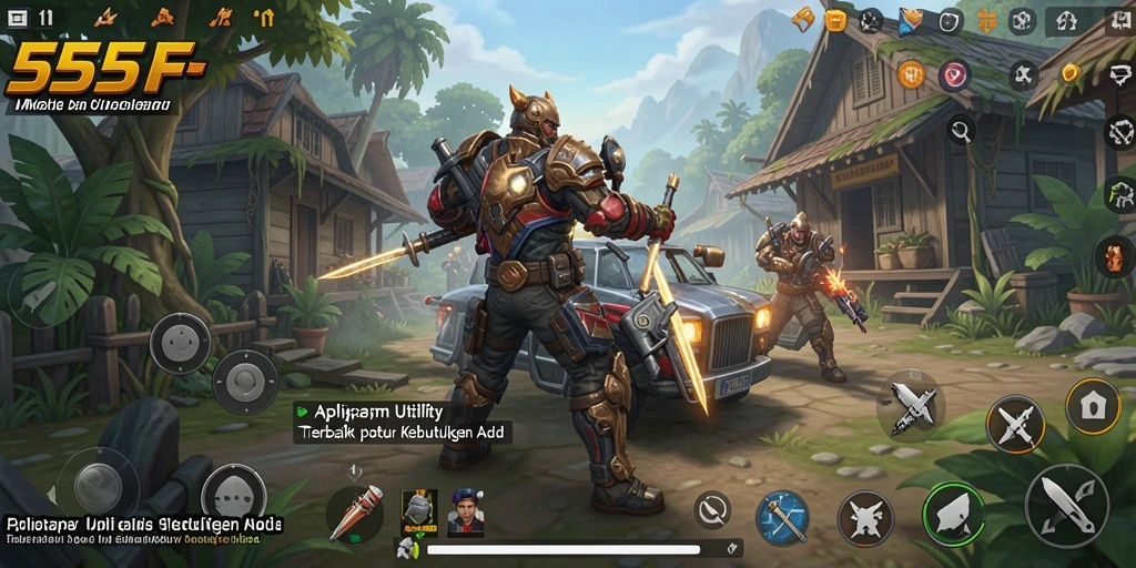 Tampilan antarmuka 555F yang intuitif dan modern.
