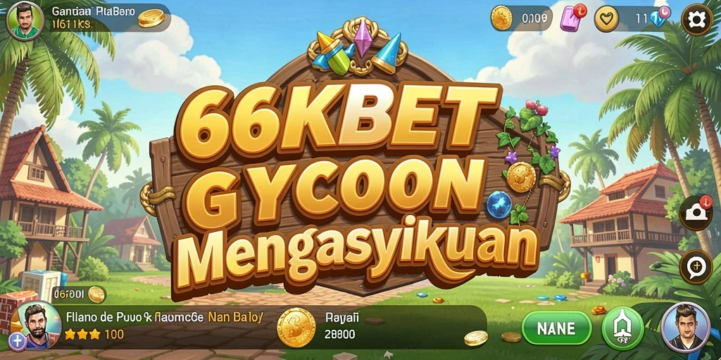 Screenshot gameplay 66KBET yang menunjukkan keseruan membangun bisnis.