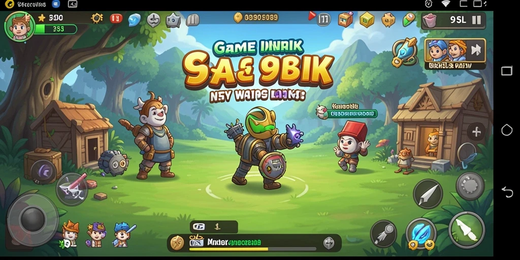 Tampilan gameplay yang menarik dari 9SL dengan karakter aktif.