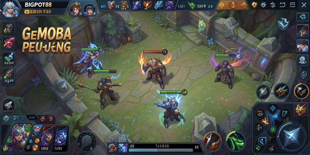 Tangkapan layar gameplay BIGPOT88 dengan aksi pertempuran seru.