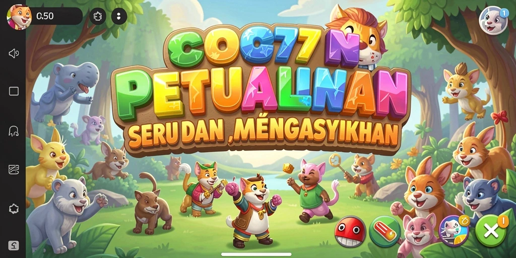 Gameplay seru COO77 dalam aksi mencocokkan item.