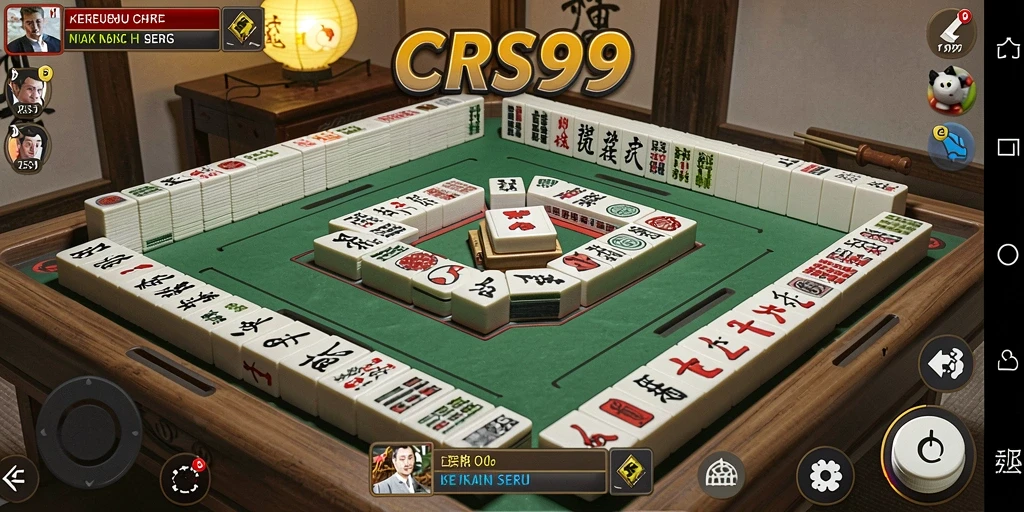 Tampilan gameplay menarik <strong>CRS99</strong> dengan suasana Mahjong yang kental.
