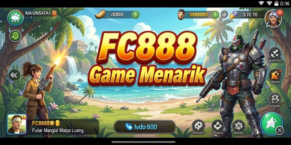 Tampilan gameplay FC888 yang menarik dan mudah dipahami.