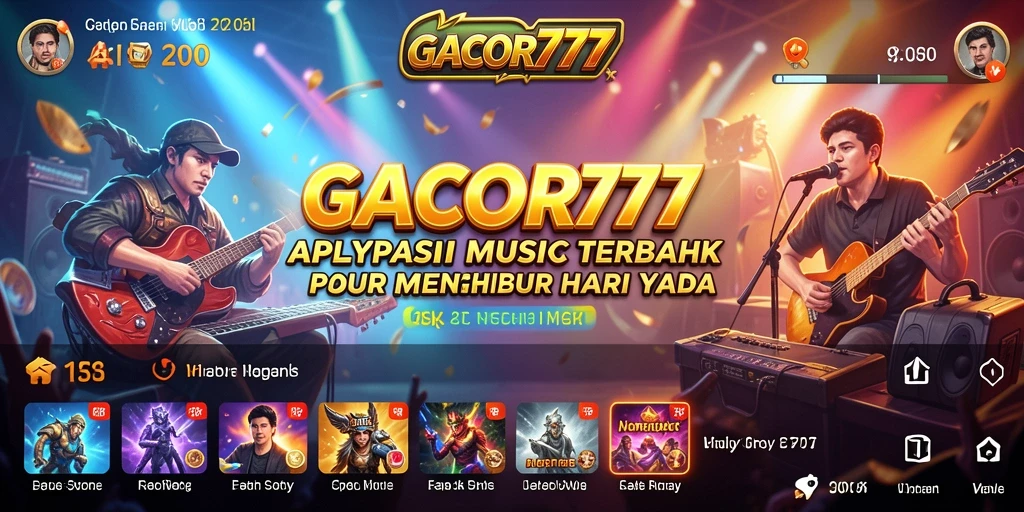 Tampilan antarmuka GACOR777 saat memutar musik favorit.