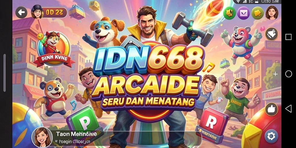 Tampilan gameplay menantang di IDN668 yang seru.