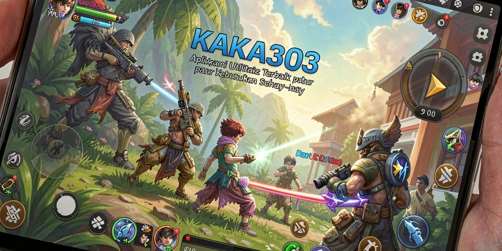 Screenshot utama KAKA303 menampilkan fitur-fitur aplikasinya yang intuitif.
