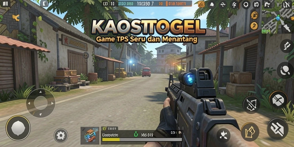 Tampilan utama gameplay KAOSTOGEL yang menegangkan di medan perang.