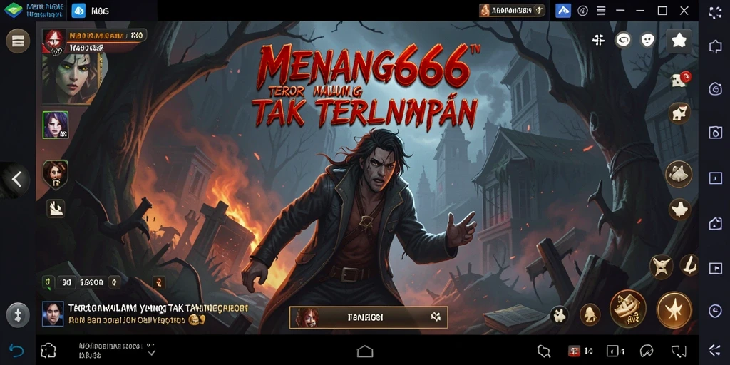 Screenshot menampilkan momen menegangkan dalam permainan Horror.