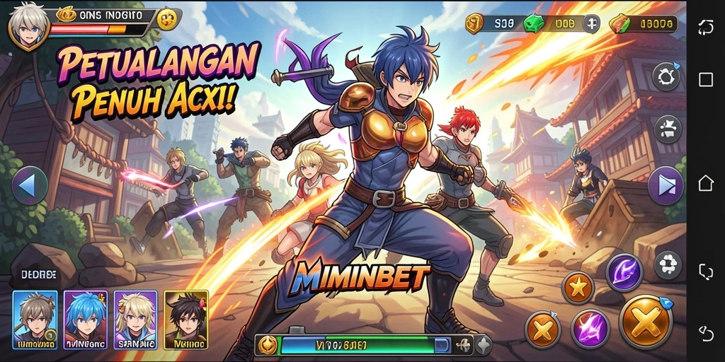 Tampilan gameplay MIMINBET yang menakjubkan di dunia Anime.