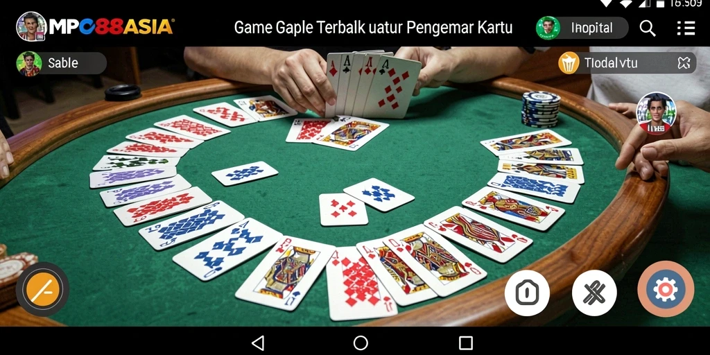 Tampilan gameplay Gaple yang seru dan interaktif di MPO88ASIA.