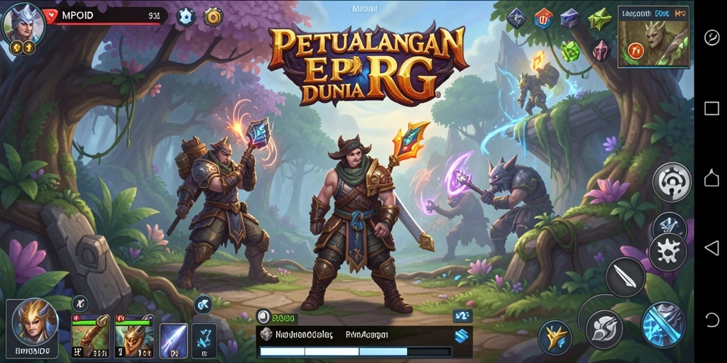 Tangkapan layar MPOID menampilkan momen pertempuran yang epik dalam RPG.