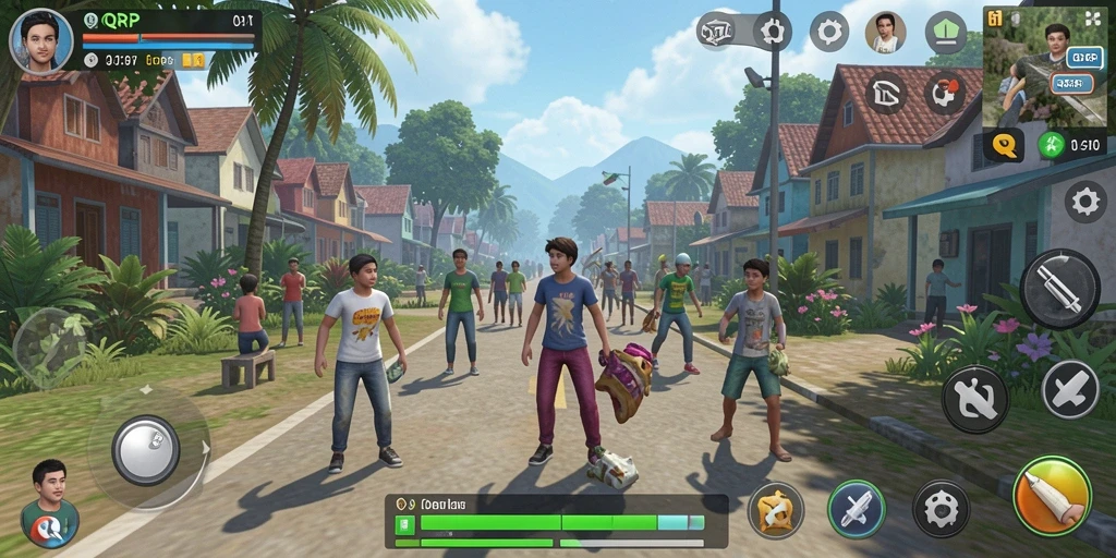 Tampilan gameplay QQRP yang menarik dengan elemen simulasi yang interaktif.