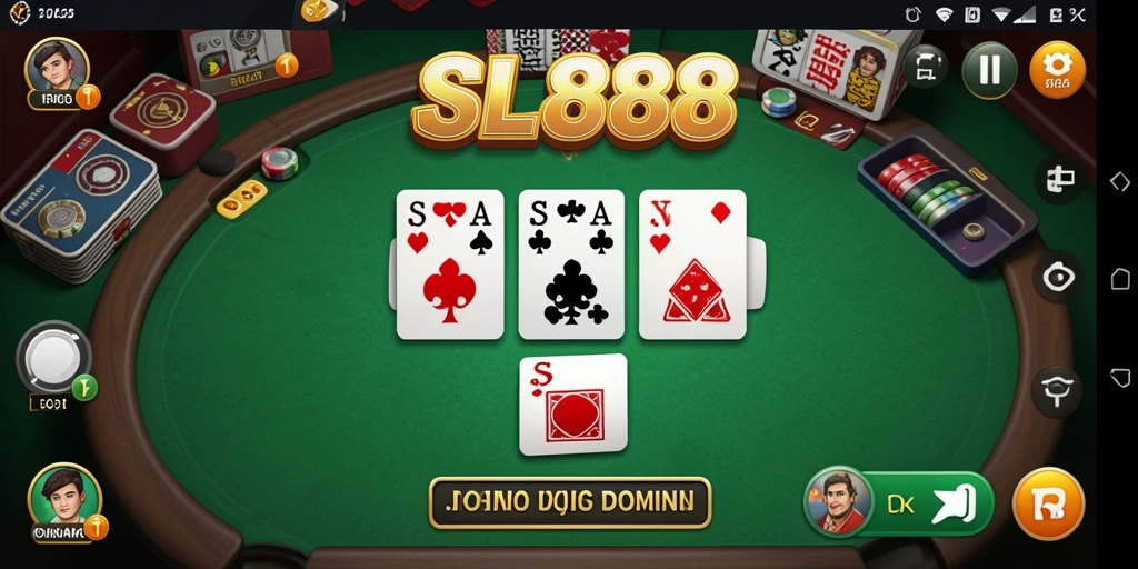 Tampilan gameplay Domino yang menarik dan interaktif.