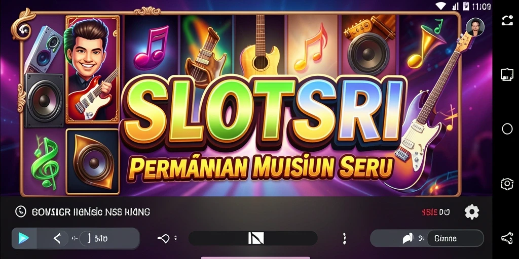 Screenshot gameplay SLOTSRI menunjukkan keseruan bermain musik.
