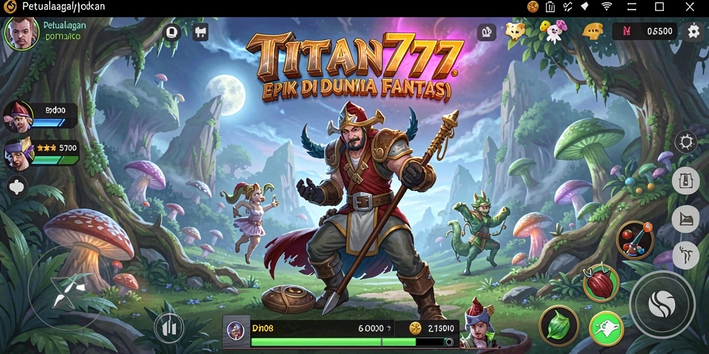 Gameplay menarik dengan pertarungan seru di TITAN777.