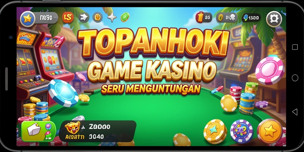 Tampilan gameplay seru dari TOPANHOKI di kasino virtual.