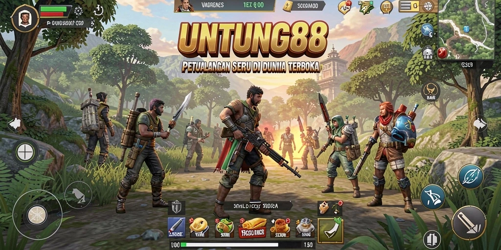 Tampilan gameplay seru di dunia terbuka UNTUNG88
